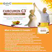 1 - GHC Curcumin C3 Complex 500mg with Bioperine 5mg,  60 capsules 