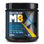 1 - MuscleBlaze Raw Whey Protein OP,  1.1 lb  Unflavoured 
