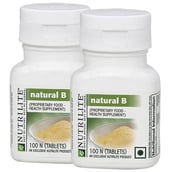 1 - Amway Nutrilite Natural B - Pack of 2,  Unflavoured  100 tablet(s) 