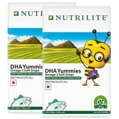 1 - Amway Nutrilite DHA Yummies - Pack of 2,  30 Piece(s)/Pack  Unflavoured 