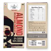 supplementinfo - A Diabetic Chef Dark Chocolate,  1 bar(s)  Almond 