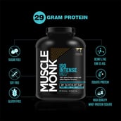 3 - Muscle Monk ISO Intense MEC Whey Isolate Protein with Digestive Enzymes,  4.4 lb  Creamy Vanilla 