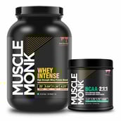 1 - Muscle Monk Combo of Intense Whey with BCAA 2:1:1 (Watermelon, 300g, 30 Servings),  2.2 lb  Royal Chocolate 