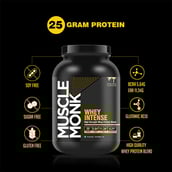 3 - Muscle Monk Combo of Intense Whey with 1KG Intense Mass Gainer Royal Chocolate,  2.2 lb  Royal Chocolate 