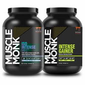 1 - Muscle Monk Combo of ISO Intense MEC with 1KG Intense Mass Gainer Royal Chocolate,  2.2 lb  Royal Chocolate 