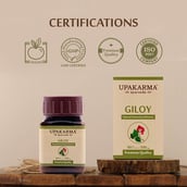 Certification - Upakarma Ayurveda Premium Giloy Extract (500 mg),  90 capsules 
