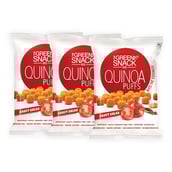 1 - The Green Snack Co. Quinoa Puffs - Pack of 3,  Saucy Salsa  50 g 