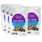 1 - The Green Snack Co. Nuts And Seeds Probiotic Mix - Pack of 4,  Probiotic Choco Chickpeas  70 g 