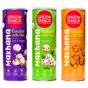 The Green Snack Co. Makhana,  Variety Combo (65g x 2, 120g x 1)  3 Piece(s)/Pack 