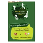 Serving - Nouriza Peanut Butter Fortified with Vitamins & Minerals Unsweetened,  1 kg  Creamy 