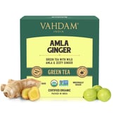 1 - VAHDAM Amla Ginger Green Tea,  15 Piece(s)/Pack  Natural 