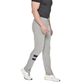 2 - Fitinc Cotton Double Strip Designed Trackpant with Both Side Zipper,  Grey  Large 