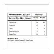 nutrition - Nutra India Peanut Butter with Whey Protein,  0.300 kg  Natural 