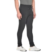 2 - Fitinc Dobby Solid Track Pants,  Black  Large 