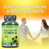 1 - Nutrainix Plant Based Vitamin D3,  120 capsules 