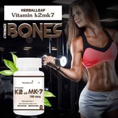 2 - HerbalLeaf Vitamin K2 As MK7,  Unflavoured  120 tablet(s) 