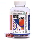 1 - Healthyments Hair Vitamin, 60 gummies Strawberry