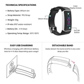 4 - MevoFit Run Fitness Band, Black
