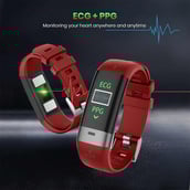 4 - MevoFit Care Fitness Band,  Red 