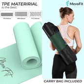 3 - MevoFit All Purpose Yoga Mat,  Green  8MM 