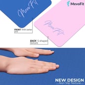 4 - MevoFit All Purpose Yoga Mat,  Pink/Blue  6MM 