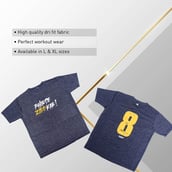 1 - MuscleBlaze Phirse Zidd Kar Gym T-shirt Melange Dryfit,  Grey  XL 