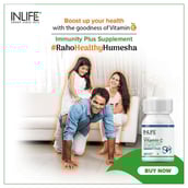 INLIFE Vitamin C Guduchi Ashwagandha Licorice Immunity Plus Booster,  60 capsules 