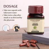 dosage - Upakarma Ayurveda Neem,  90 capsules 