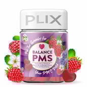 1 - Plix Goodbye PMS,  60 gummies  Raspberry 