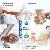 3 - Sanitron Liquid Spray Hand Sanitizer,  75% Isopropyl alcohol (IPA)  2 Piece(s)/Pack  Spray Bottle 