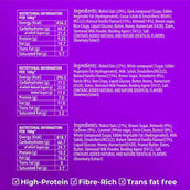 ingredients - ASAP Healthy Granola Bars,  6 bar(s)  Dark Choco Almond, Fruits & White Choco, Cashew Caramel 