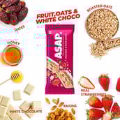 3 - ASAP Healthy Granola Bars, 6 bar(s) Dark Choco Almond, Fruits & White Choco, Cashew Caramel, Pack of 5