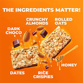 3 - ASAP Limited Edition CSK Healthy Granola Bars, 12 bar(s) Almond Oats & Dark Choco
