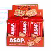 1 - ASAP Healthy Granola Bars,  12 bar(s)  Almond Oats & Dark Choco 