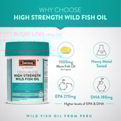 3 - Swisse Ultiboost Odourless High Strength Wild Fish Oil,  40 capsules 