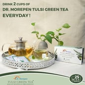 7 - Dr. Morepen Tulsi Green Tea,  25 Tea Bag(s)  Unflavoured 