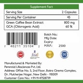 Nutra Vigour Green Coffee Bean Extract (800mg),  90 capsules 