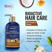 3 - St.Botanica Coconut & Bamboo Hydrating Shampoo,  300 ml  No Sulphate, No Parabens, No Silicon 