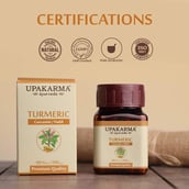 8 - Upakarma Ayurveda Pure Herbs Turmeric 500mg,  90 capsules 