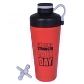2 - GHC Steel Shaker Bottle,  with TwistOn Cap Red  1000 ml 