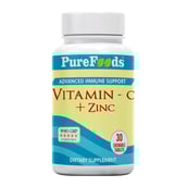 1 - PureFoods Vitamin C + Zinc,  30 chewable tablet(s)  Unflavoured 