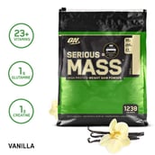 4 - ON (Optimum Nutrition) Serious Mass,  12 lb  Vanilla 