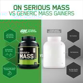 5 - ON (Optimum Nutrition) Serious Mass, 3 lb Chocolate