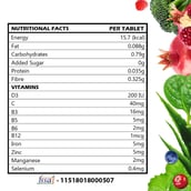 5 - Plix Life Green Elixir Wholefood Multivitamin,  15 tablet(s)  Lemon 