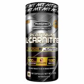 1 - MuscleTech Platinum 100% L-Carnitine,  180 capsules  Unflavoured 