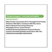 ingredients - XLR8 Flavoured Whey Protein 24 g Protein,  2 lb  Pina Colada