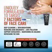 6 - Man Arden 7X Activated Charcoal Face Wash,  100 ml  Enhanced with Vitamin C, Menthol 