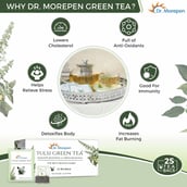 4 - Dr. Morepen Tulsi Green Tea (Pack of 2),  25 Tea Bag(s)  Unflavoured 