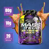 3 - MuscleTech Mass Tech Extreme 2000,  7 lb  Triple Chocolate Brownie 