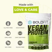 4 - Boldfit Vegan Protein,  Chocolate  2.2 lb 